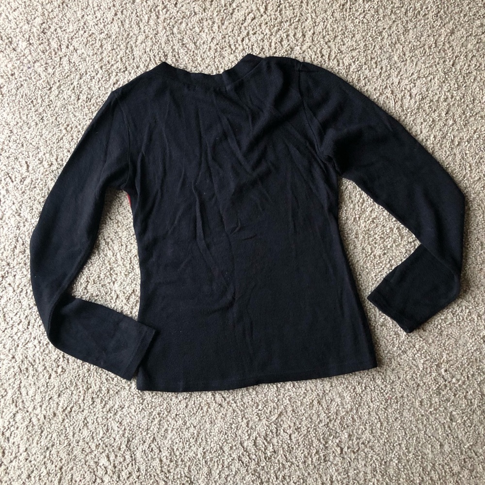 Pattyboutik Dark Academia V-Neck Argyle Sweater Size Medium - Picture 4 of 4